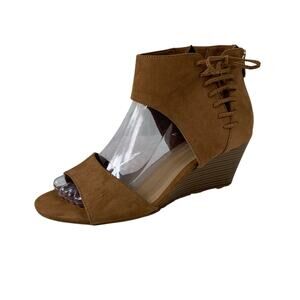 Torrid Women's Open Toe Wedge Booties Size 9.5W